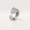 Inel Panthere De Cartier – Aur alb, diamante, smaralde, onix – Cartier