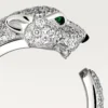 Inel Panthere De Cartier – Aur alb, diamante, smaralde, onix – Cartier