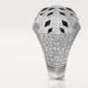 Inel Panthere De Cartier – Aur alb, diamante, smaralde, onix – Cartier