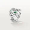 Inel Panthere De Cartier – Aur alb fără rodiu, granate tsavorite, onix – Cartier