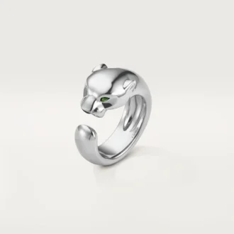 Inel Panthere De Cartier – Aur alb, granate tsavorite, onix – Cartier