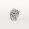Inel Panthere De Cartier – Aur alb, onix, smaralde, diamante – Cartier