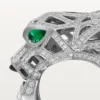 Inel Panthere De Cartier – Aur alb, onix, smaralde, diamante – Cartier