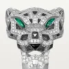 Inel Panthere De Cartier – Aur alb, onix, smaralde, diamante – Cartier