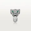 Inel Panthere De Cartier – Aur alb, onix, smaralde, diamante – Cartier