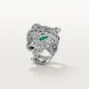Inel Panthere De Cartier – Aur alb, smaralde, onix, diamante – Cartier