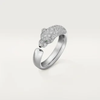 Inel Panthere De Cartier – Aur alb, smaralde, onix, diamante – Cartier