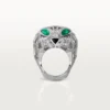 Inel Panthere De Cartier – Aur alb, smaralde, onix, diamante – Cartier