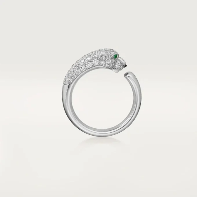 Inel Panthere De Cartier – Aur alb, smaralde, onix, diamante – Cartier