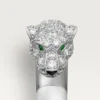 Inel Panthere De Cartier – Aur alb, smaralde, onix, diamante – Cartier