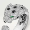 Inel Panthere De Cartier – Aur alb, smaralde, onix, diamante – Cartier