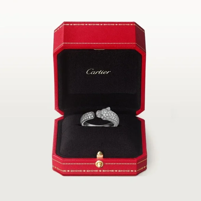 Inel Panthere De Cartier – Aur alb, smaralde, onix, diamante – Cartier