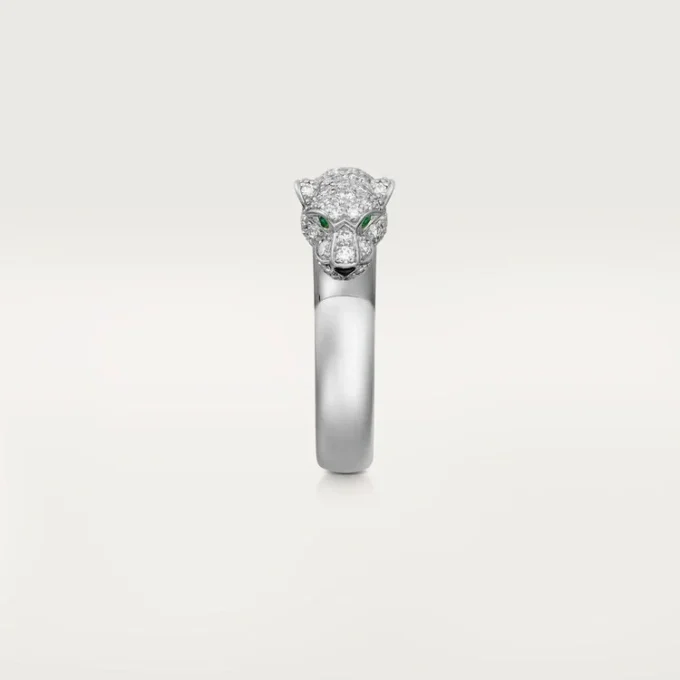 Inel Panthere De Cartier – Aur alb, smaralde, onix, diamante – Cartier