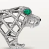 Inel Panthere De Cartier – Aur alb, smaralde, onix, diamante – Cartier