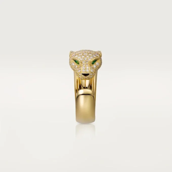 Inel Panthere De Cartier – Aur galben, diamante, smaralde, onix – Cartier