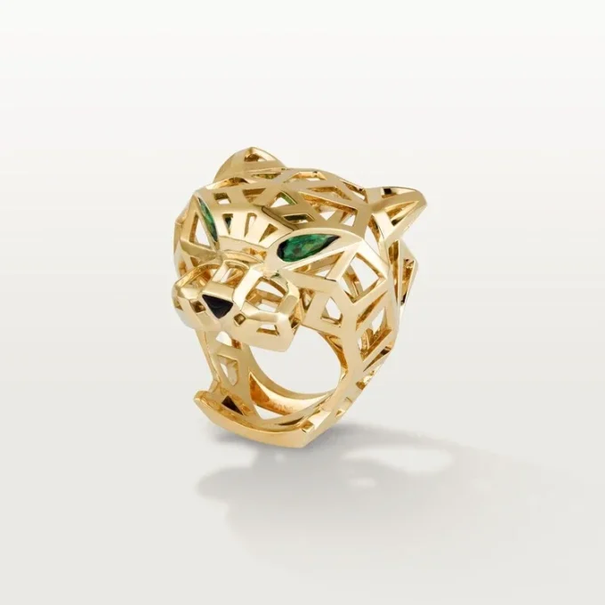 Inel Panthere De Cartier – Aur galben, granate tsavorite, onix – Cartier