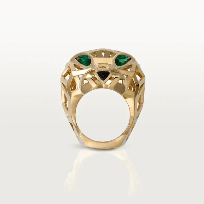 Inel Panthere De Cartier – Aur galben, granate tsavorite, onix – Cartier