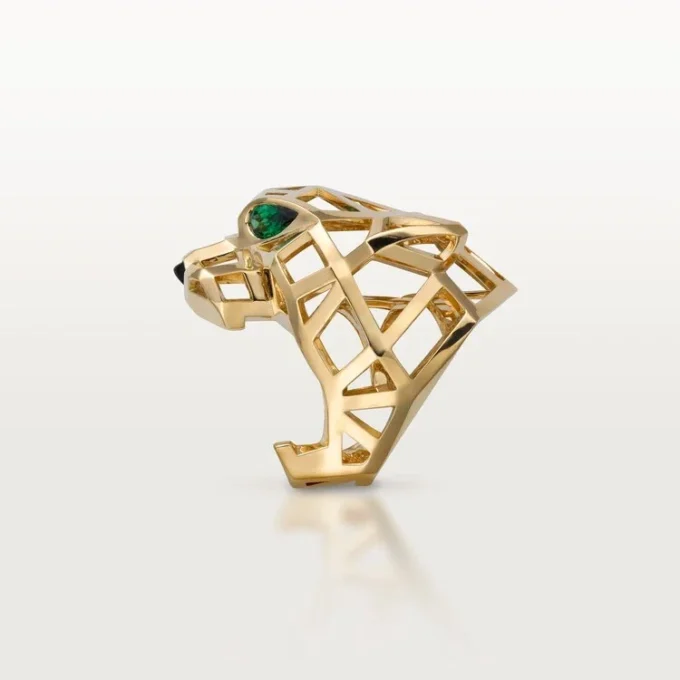 Inel Panthere De Cartier – Aur galben, granate tsavorite, onix – Cartier