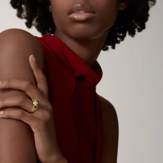 Inel Panthere De Cartier – Aur galben, Lac, Diamante, Granat Tsavorit – Cartier