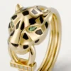Inel Panthere De Cartier – Aur galben, Lac, Diamante, Granat Tsavorit – Cartier