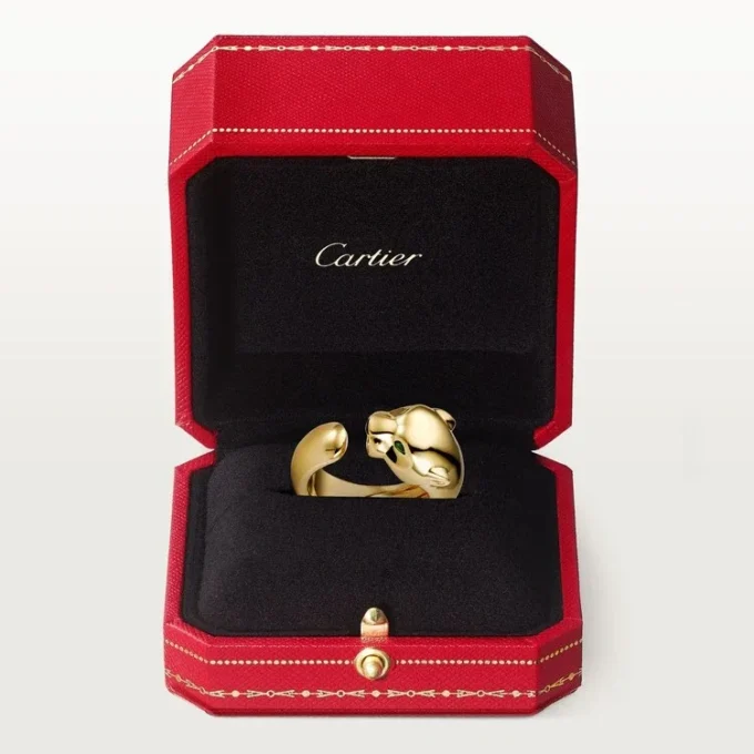 Inel Panthere De Cartier – Aur galben, onix, granat tsavorit – Cartier