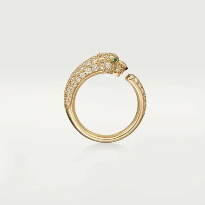 Inel Panthere De Cartier – Aur galben, smaralde, onix, diamante – Cartier