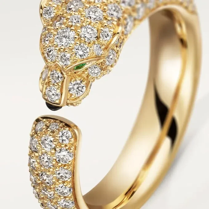 Inel Panthere De Cartier – Aur galben, smaralde, onix, diamante – Cartier