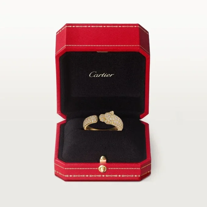 Inel Panthere De Cartier – Aur galben, smaralde, onix, diamante – Cartier