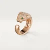Inel Panthere De Cartier – Aur roz, diamante, smaralde, onix – Cartier