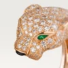 Inel Panthere De Cartier – Aur roz, diamante, smaralde, onix – Cartier