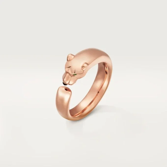 Inel Panthere De Cartier – Aur roz, granate tsavorite, onix – Cartier