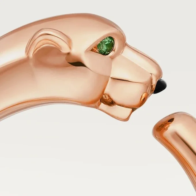 Inel Panthere De Cartier – Aur roz, granate tsavorite, onix – Cartier