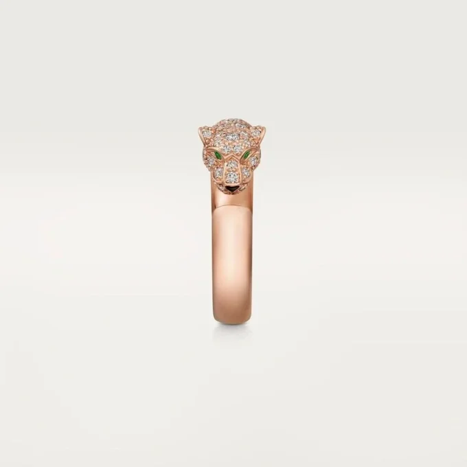 Inel Panthere De Cartier – Aur roz, onix, smaralde, diamante – Cartier