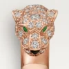 Inel Panthere De Cartier – Aur roz, onix, smaralde, diamante – Cartier