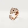 Inel Panthere De Cartier, model mediu, pavat