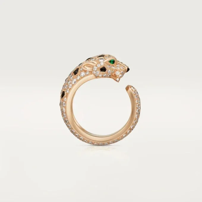 Inel Panthere De Cartier, model mediu, pavat