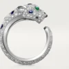 Inel Panthere De Cartier, model mediu, semi-pavat
