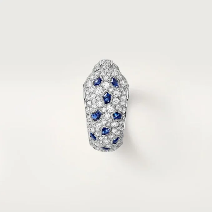 Inel Panthere De Cartier, model mediu, semi-pavat