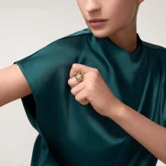 Inel Panthere De Cartier – Tsavorit și aur galben | Cartier SUA