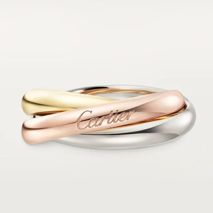 Inel Trinity din aur tricolor, model clasic | Cartier Us Inel Trinity din aur tricolor, model clasic | Cartier Us