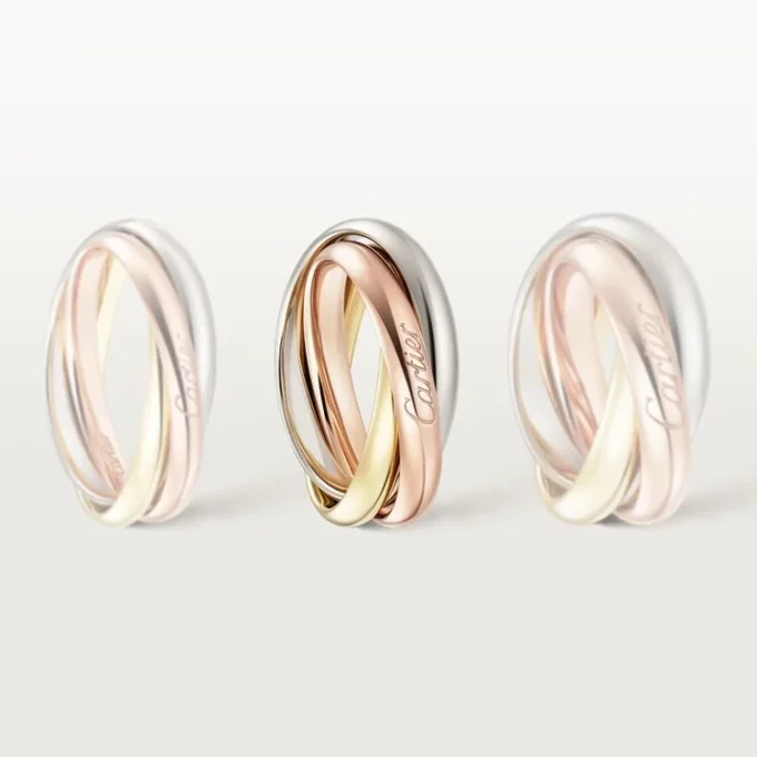 Inel Trinity din aur tricolor, model clasic | Cartier Us Inel Trinity din aur tricolor, model clasic | Cartier Us