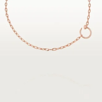 Juste Un Clou – Colier cu lanț cu diamante din aur roz | Cartier SUA