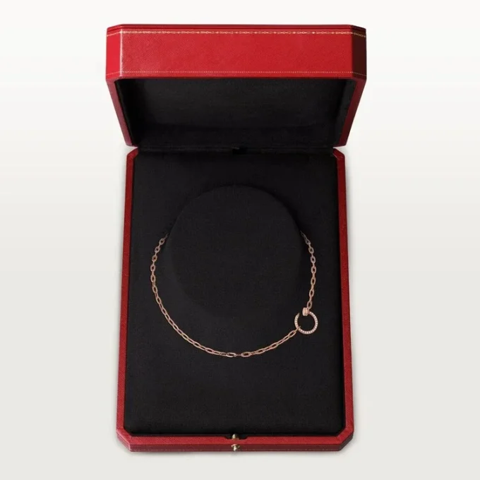 Juste Un Clou – Colier cu lanț cu diamante din aur roz | Cartier SUA