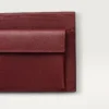 Monede/Bancnote/Piele de vițel de culoare burgund, finisaj auriu – Cartier