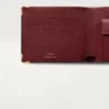 Monede/Bancnote/Piele de vițel de culoare burgund, finisaj auriu – Cartier