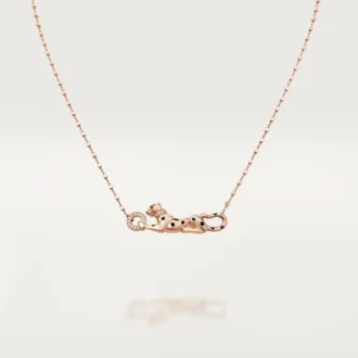 Colier Panthere De Cartier – Aur roz, granate tsavorite, diamante – Cartier
