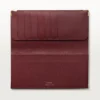 Portofel internațional cu clapete, Must De Cartier – piele de vițel burgund, finisaj auriu – Cartier