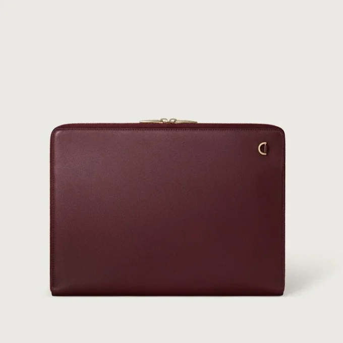 Portofoliu, Must De Cartier – Piele de vițel burgundă, finisaj auriu – Cartier