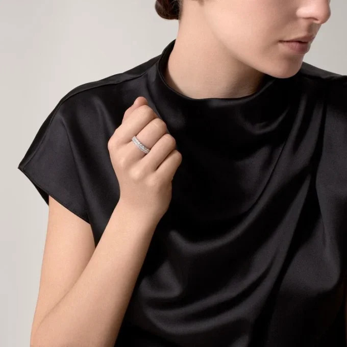 Verigheta Broderie De Cartier – Aur alb, Diamante – Cartier