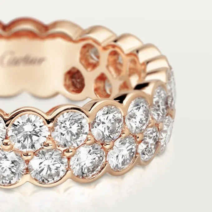 Verigheta Broderie De Cartier – Aur roz, Diamante – Cartier